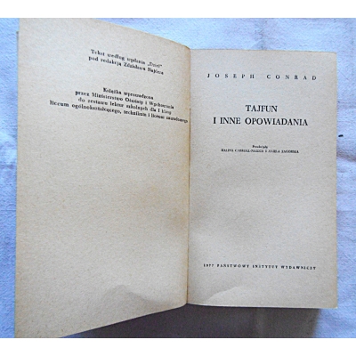 Conrad J. TAJFUN i inne opowiadania  170/13