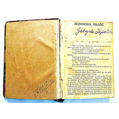 Zapolska G.  SEZONOWA MIŁOŚĆ  236/11