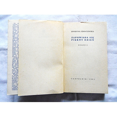 Szmaglewska S.ZAPOWIADA SIĘ PIĘKNY DZIEŃ  111/9