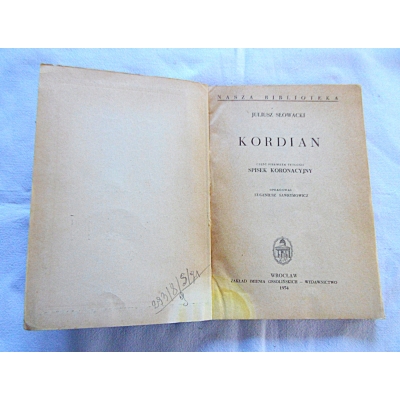 Słowacki J. KORDIAN Spisek koronacyjny  293/8