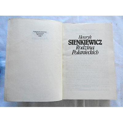 Sienkiewicz H. RODZINA POŁANIECKICH  308/8