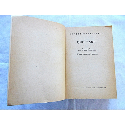 Sienkiewicz H.  QUO VADIS  60/05