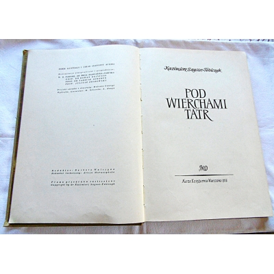 Saysse- Tobiczyk K. POD WIERCHAMI TATR  543/13