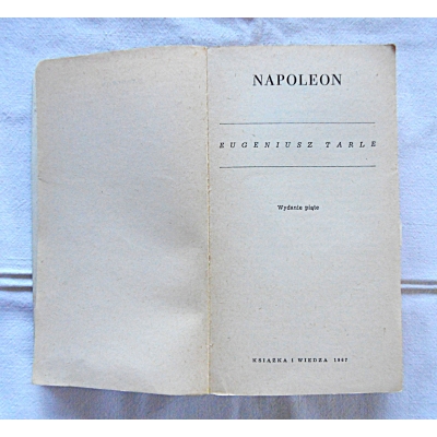 Tarle E. NAPOLEON  Wydanie V 281/10
