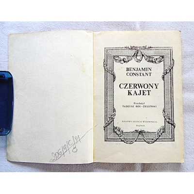 Constant B.CZERWONY KAJET  206/9