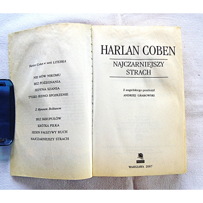 Coben H. NAJCZARNIEJSZY STRACH  1/16