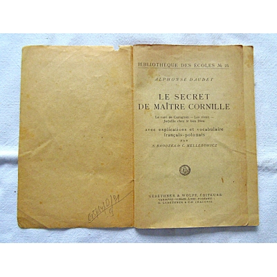 Daudet A.  LE SECRET DE MAITRE CORNILLE  145/14