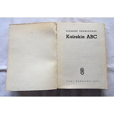 Dziewanowski K. KAIRSKIE ABC  358/12