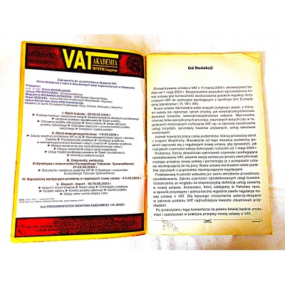 Pr.zb. PODATKI Nr 6/2004 NOWY VAT -ustawa z komentarzem  206/9