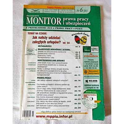 Pr.zb. MONITOR  prawa pracy i ubezpieczeń  Nr 6(30)   206/9