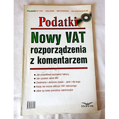 Pr.zb. PODATKI NOWY VAT rozporządzenia z komentarzem nr.7/2004  206/9