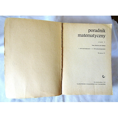 Pr.zb. PORADNIK MATEMATYCZNY Część 1  116/13
