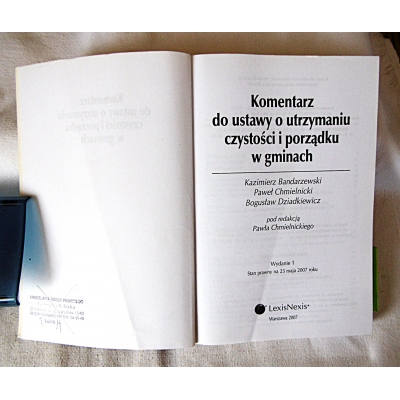 Pr.zb. KOMENTARZ DO USTAWY O UTRZYMANIU CZYSTOŚCI I ... 61/13