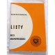 Konarski M. LISTY BEZ ODPOWIEDZI