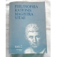 Pr.zb. PHILOSOPHIA RATIONIS MAGISTRA VITAE T.II
